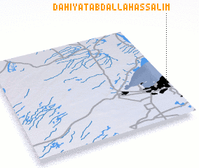 3d view of Ḑāhiyat ‘Abd Allāh as Sālim