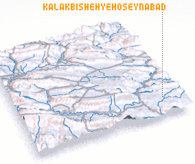 3d view of Kalak Bīsheh-ye Ḩoseynābād