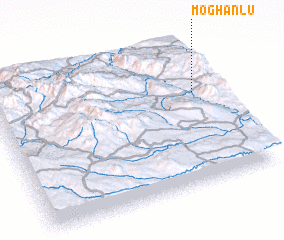 3d view of Moghānlū