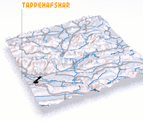 3d view of Tappeh Afshār