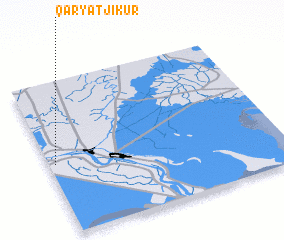 3d view of Qaryat Jīkūr