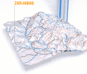 3d view of Zarjābād