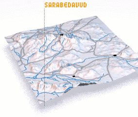 3d view of Sarāb-e Dāvūd