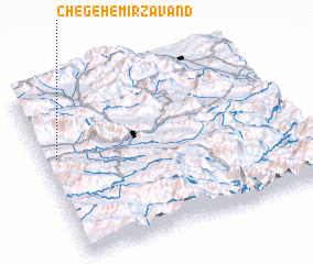 3d view of Chegeh-e Mīrzāvand