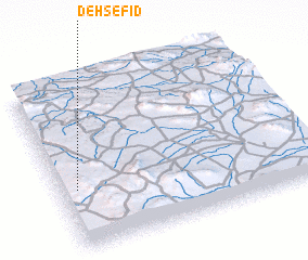 3d view of Deh Sefīd