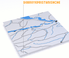 3d view of Dobroye Pristanishche