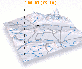 3d view of Choljeh Qeshlāq