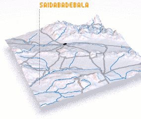 3d view of Sa‘īdābād-e Bālā