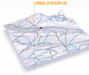 3d view of Choqlū-ye Soflá