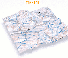 3d view of Takht Āb