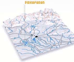 3d view of Pīr Kāfarān