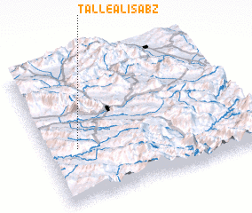 3d view of Tall-e ‘Alī Sabz