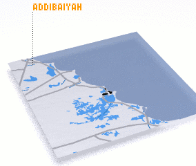 3d view of Aḑ Ḑibā‘īyah