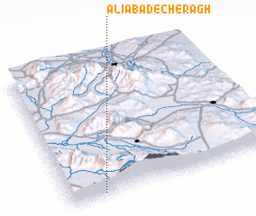 3d view of ‘Alīābād-e Cherāgh