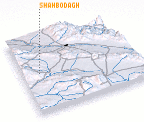 3d view of Shāh Bodāgh