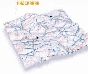 3d view of Kāz̧emābād