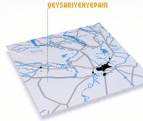 3d view of Qeyşarīyeh-ye Pā\