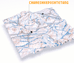 3d view of Chameshk-e Posht-e Tang