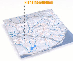3d view of Ḩişn Bin Daghghār