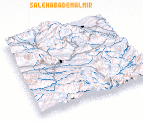 3d view of Şāleḩābād-e Mālmīr