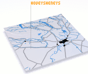 3d view of Ḩoveysh-e Neys