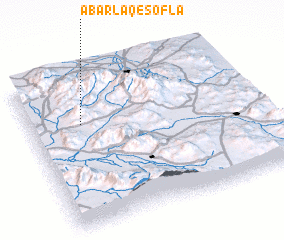 3d view of Abarlāq-e Soflá