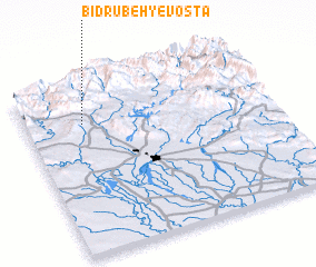 3d view of Bīdrūbeh-ye Vosţá