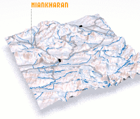 3d view of Mīān Kharān