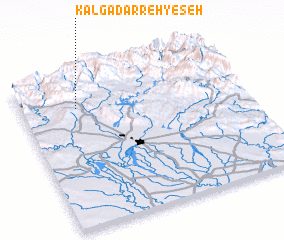 3d view of Kalgadarreh-ye Seh