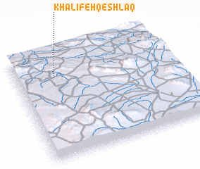 3d view of Khalīfeh Qeshlāq