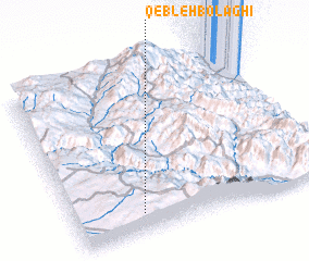 3d view of Qebleh Bolāghī