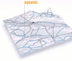 3d view of Āq Kandī