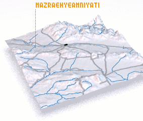 3d view of Mazra‘eh-ye Amnīyātī