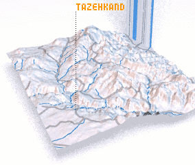 3d view of Tāzeh Kand