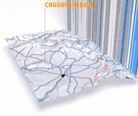 3d view of Chāghūn Kenesh