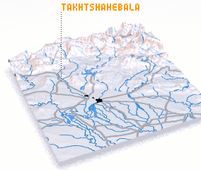 3d view of Takhtshah-e Bālā