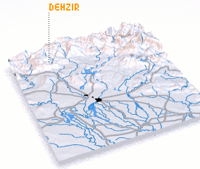 3d view of Deh Zīr