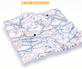 3d view of Sarāb Sorkheh