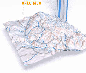 3d view of Qal‘eh Jūq