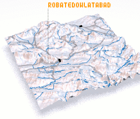 3d view of Robāţ-e Dowlatābād