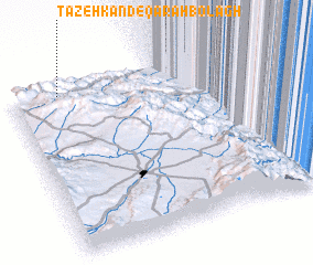 3d view of Tāzeh Kand-e Qarah Bolāgh