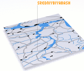 3d view of Sredniy Biyabash