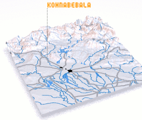 3d view of Kohnāb-e Bālā