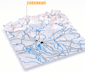 3d view of Sorkh Kān