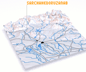 3d view of Sar Chāh-e Do Rūzan Āb