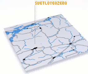 3d view of Svetloye Ozero