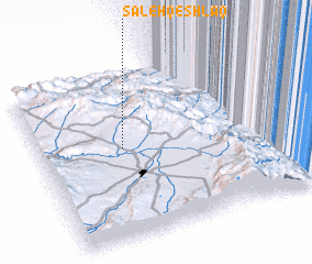 3d view of Şāleḩ Qeshlāq