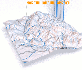 3d view of Mareh Khāneh Khārābeh