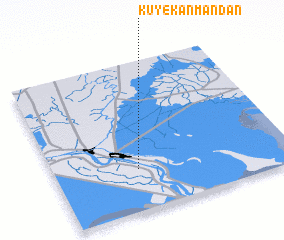 3d view of Kūy-e Kānmandān