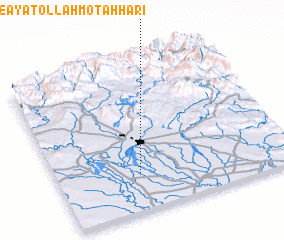 3d view of Shahrak-e Āyatollāh Moţahharī